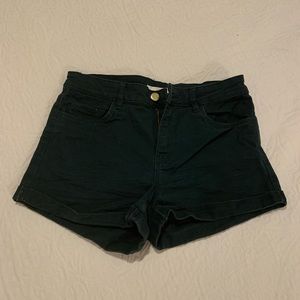 H&M Forest Green Shorts